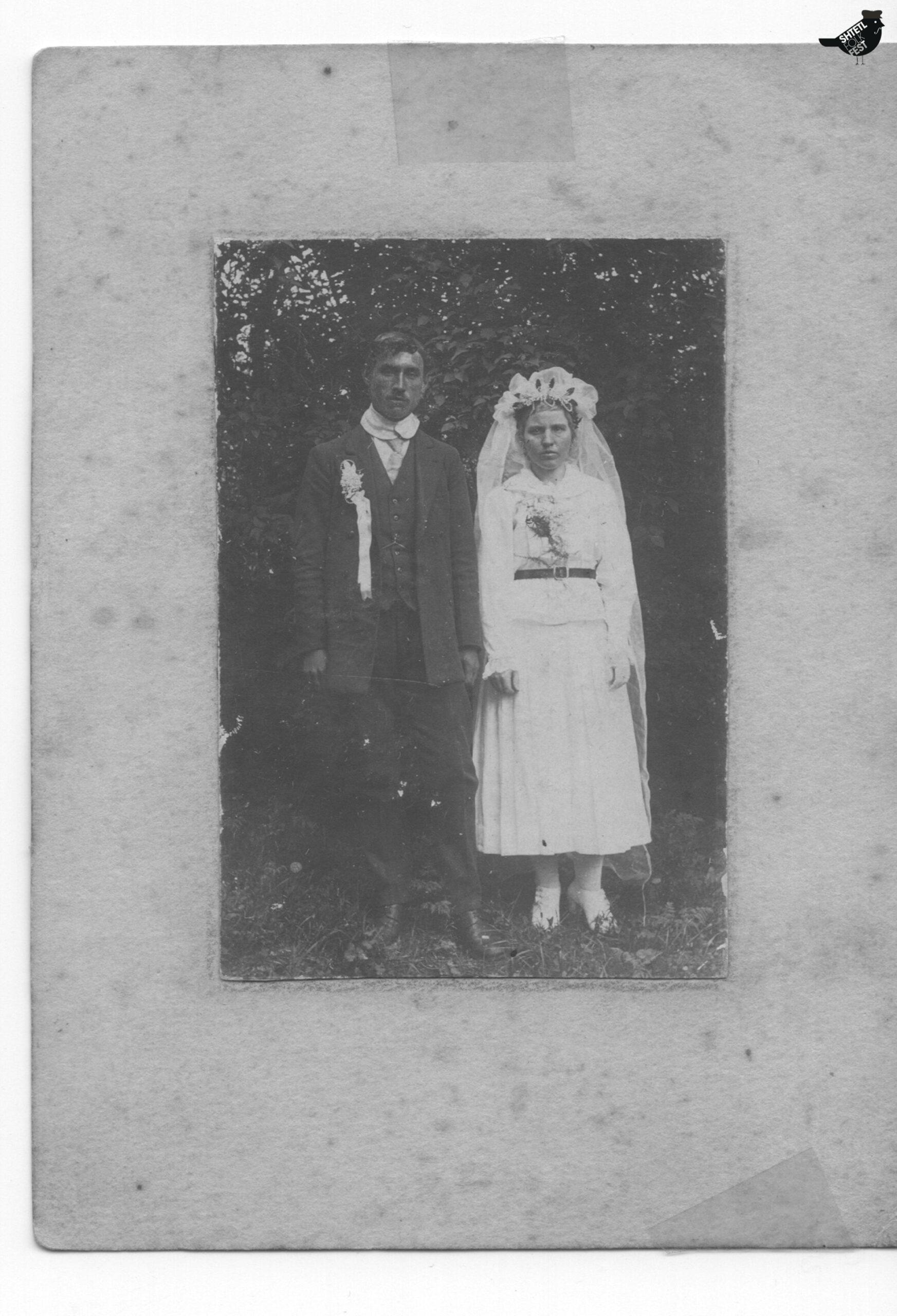 Wedding pictures of relatives, 1916.